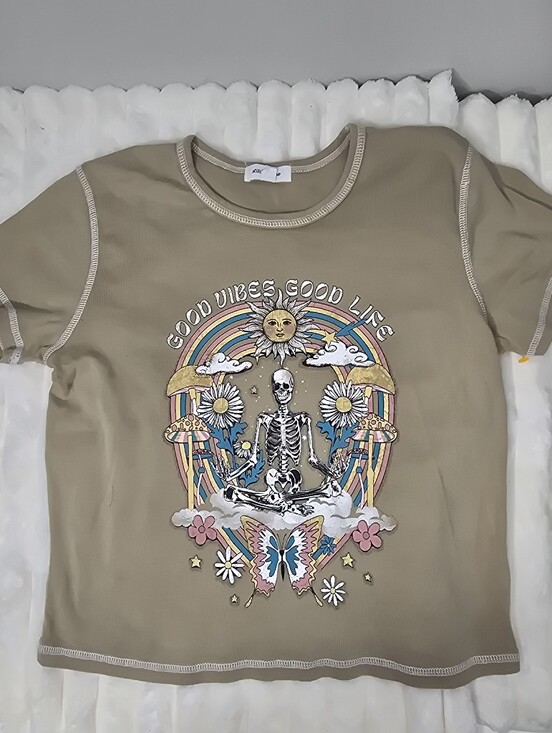 Stitch & Pine Tops - Preloved Stitch & Pine Baby Tee- XL